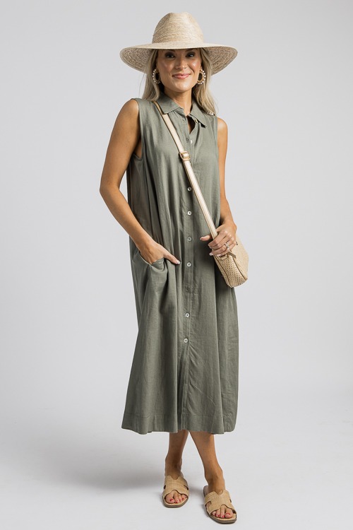 Linen Button Down Midi, Olive - 4K7A0186- (9).jpg